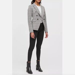 Banana Republic Double Breasted Blazer Glen Plaid Jacket